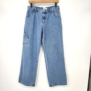 Princess Polly Womens Wide Leg Jeans Size‎ 6 Light Wash Baggy Urbancore Skater